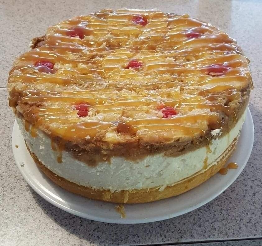 Pineapple Upside-Down Cheesecake