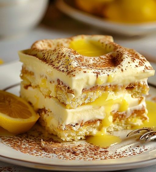 Lemon Tiramisu with Lemon Curd