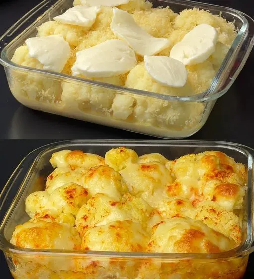 Easy and Cheesy Cauliflower with Garlic Butter Potatoes