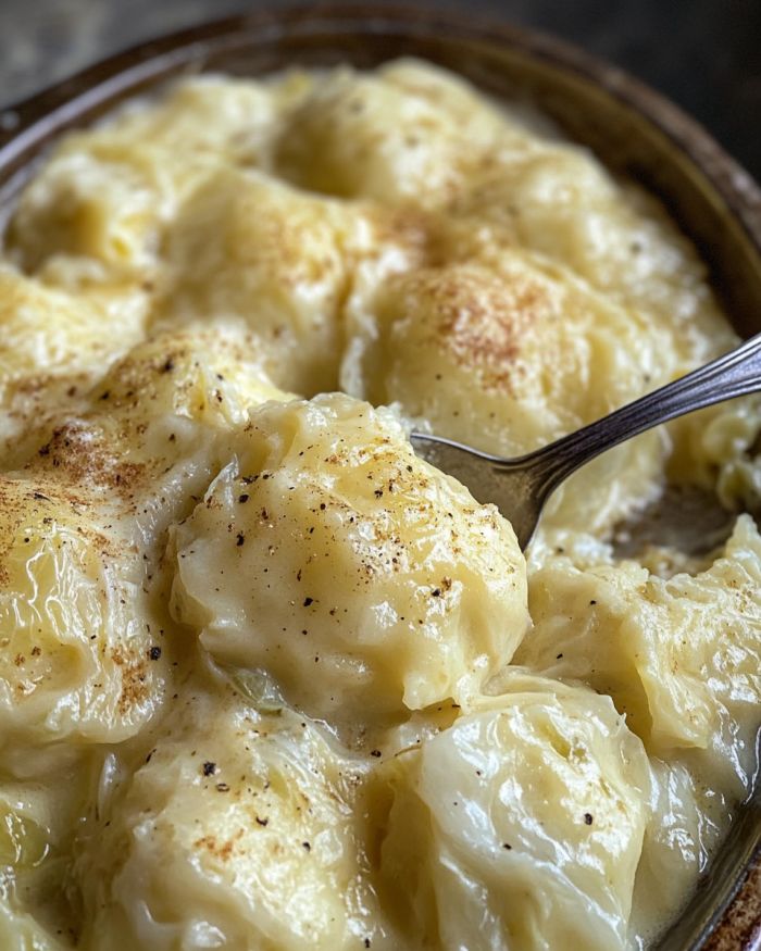 German Cabbage and Dumplings