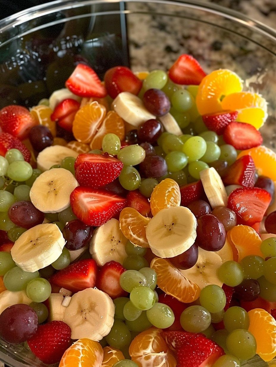 Delightful Fruit Salad: A Colorful and Creamy Treat