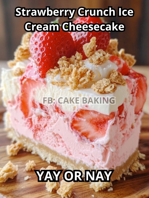 Strawberry Crunch Cheesecake Delight