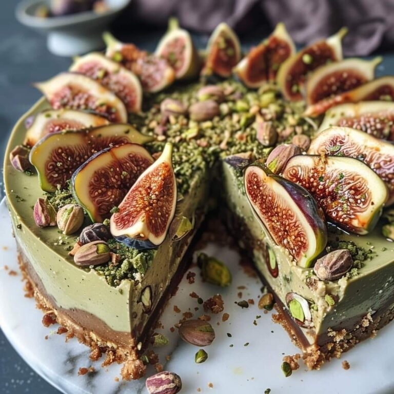 Fig Pistachio Vegan Cheesecake Recipe: A Delicious, No-Bake, Dairy-Free Treat