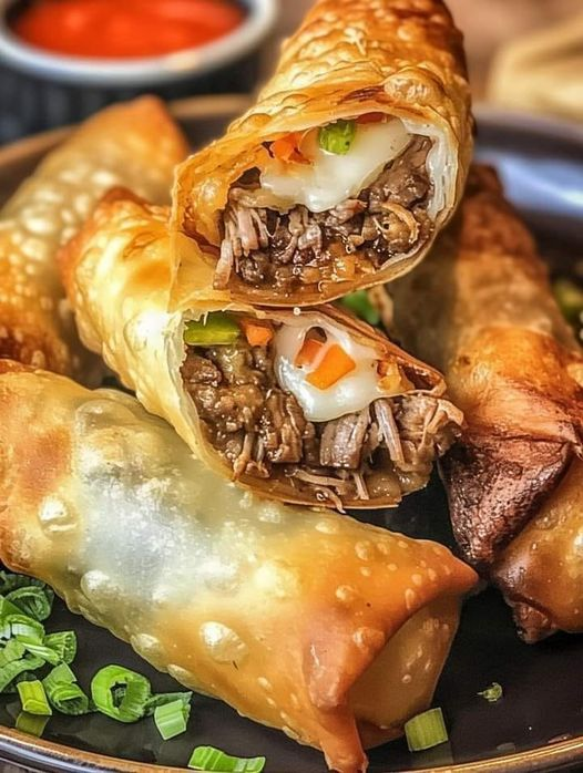 PHILLY CHEESESTEAK EGG ROLLS