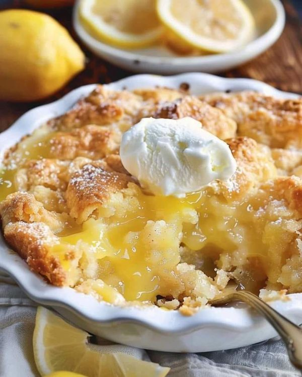 Magic Lemon Cobbler