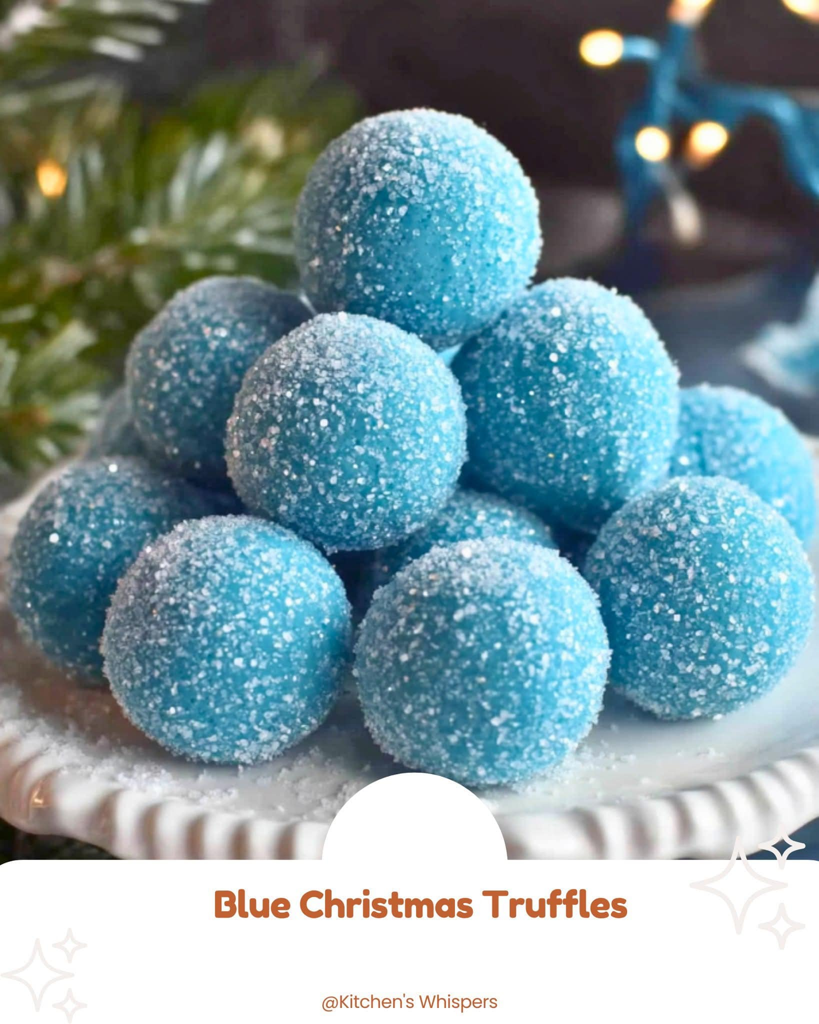 Blue Christmas Truffles