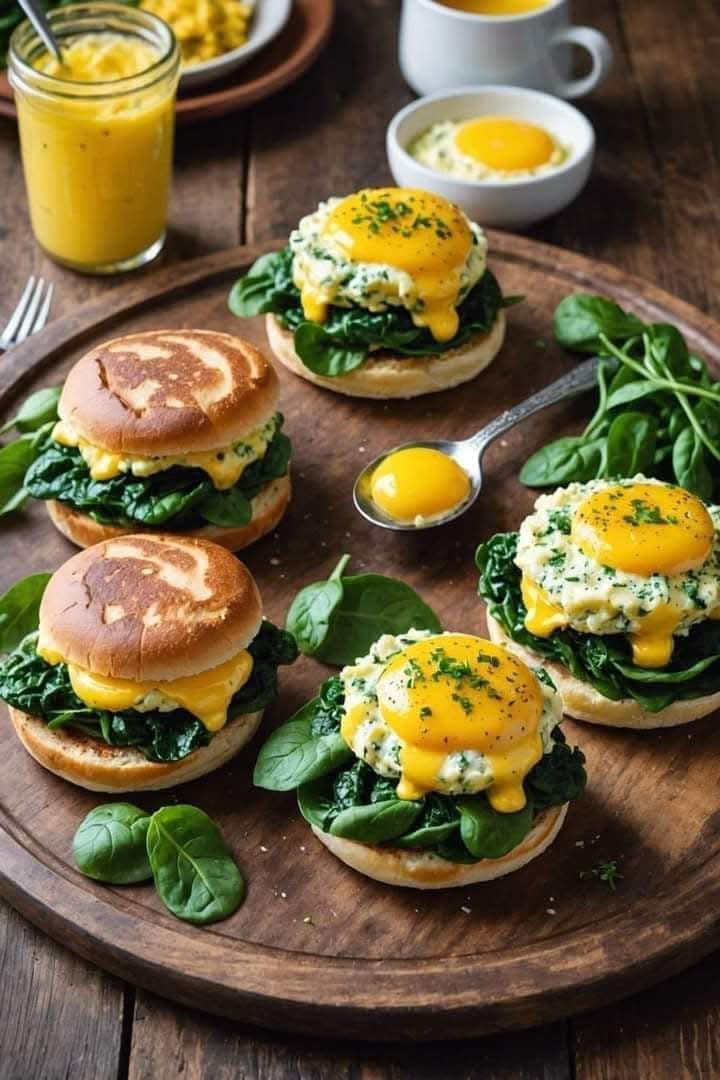 Egg And Spinach Breakfast Sandwich