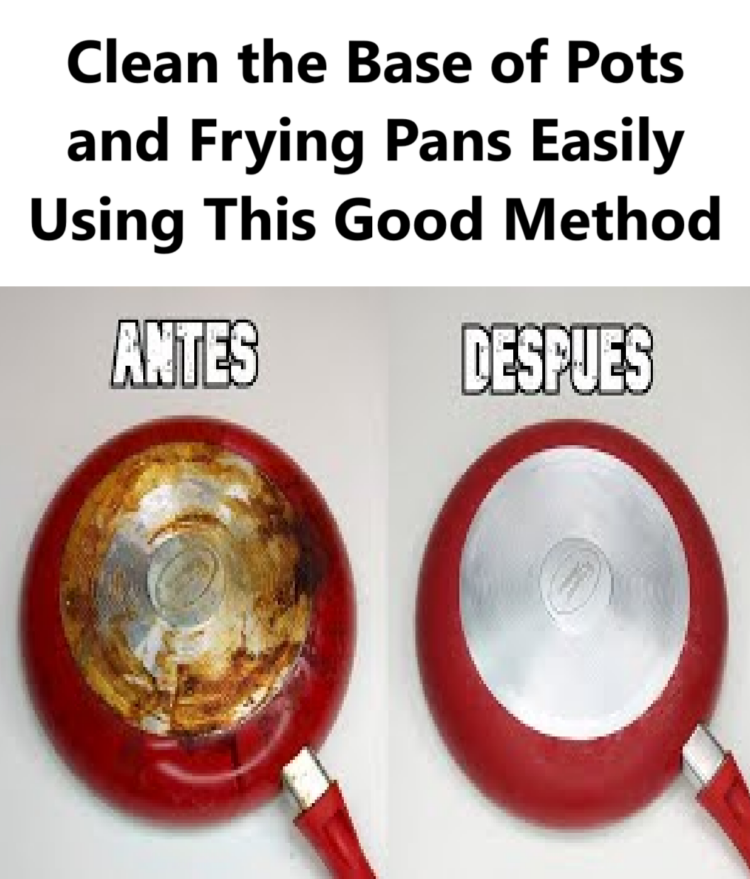 Clean the Base of Pots and Frying Pans Easily Using This Good Method