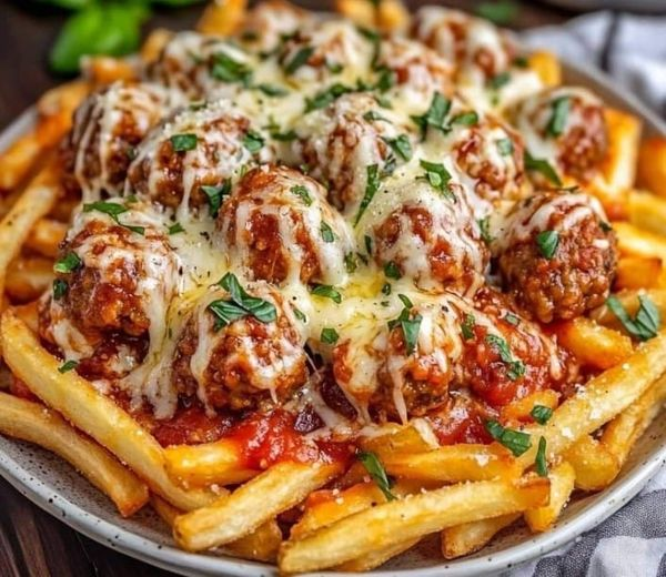 ITALIAN MEATBALL CHEESE FRIES