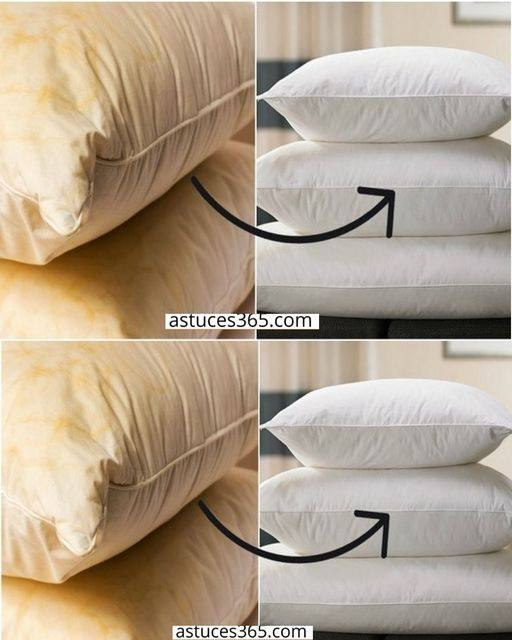 Miracle Tip to Whiten Your Old Pillows