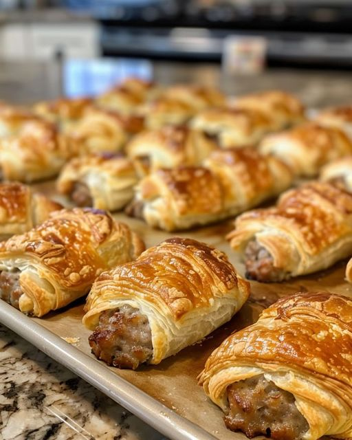 baked sausage cream cheese crescents