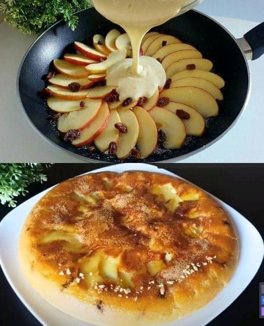 The apple dessert that drives the world crazy! No oven, just 1 egg!